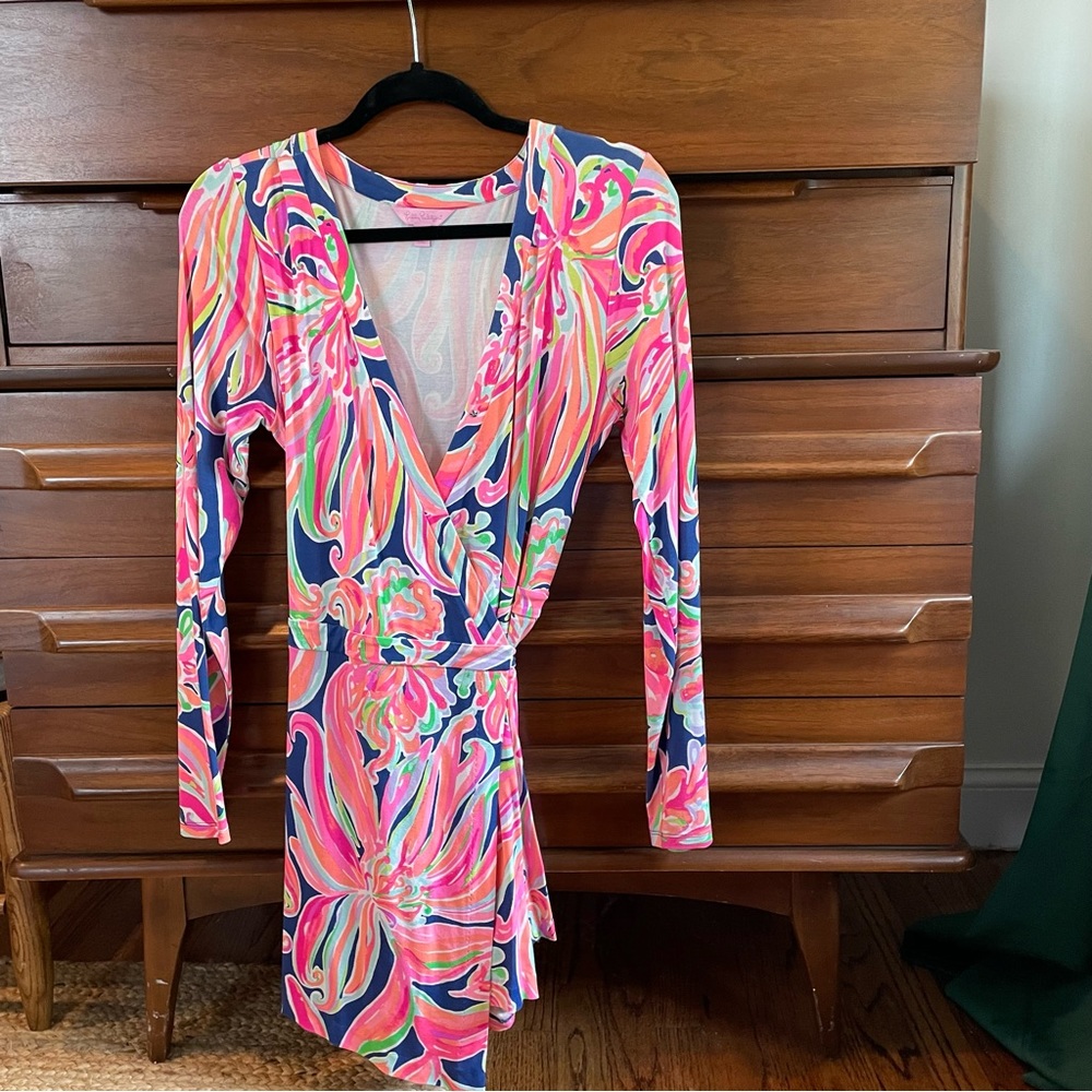 Lilly Pulitzer Tiki Swirl Wrap Romper